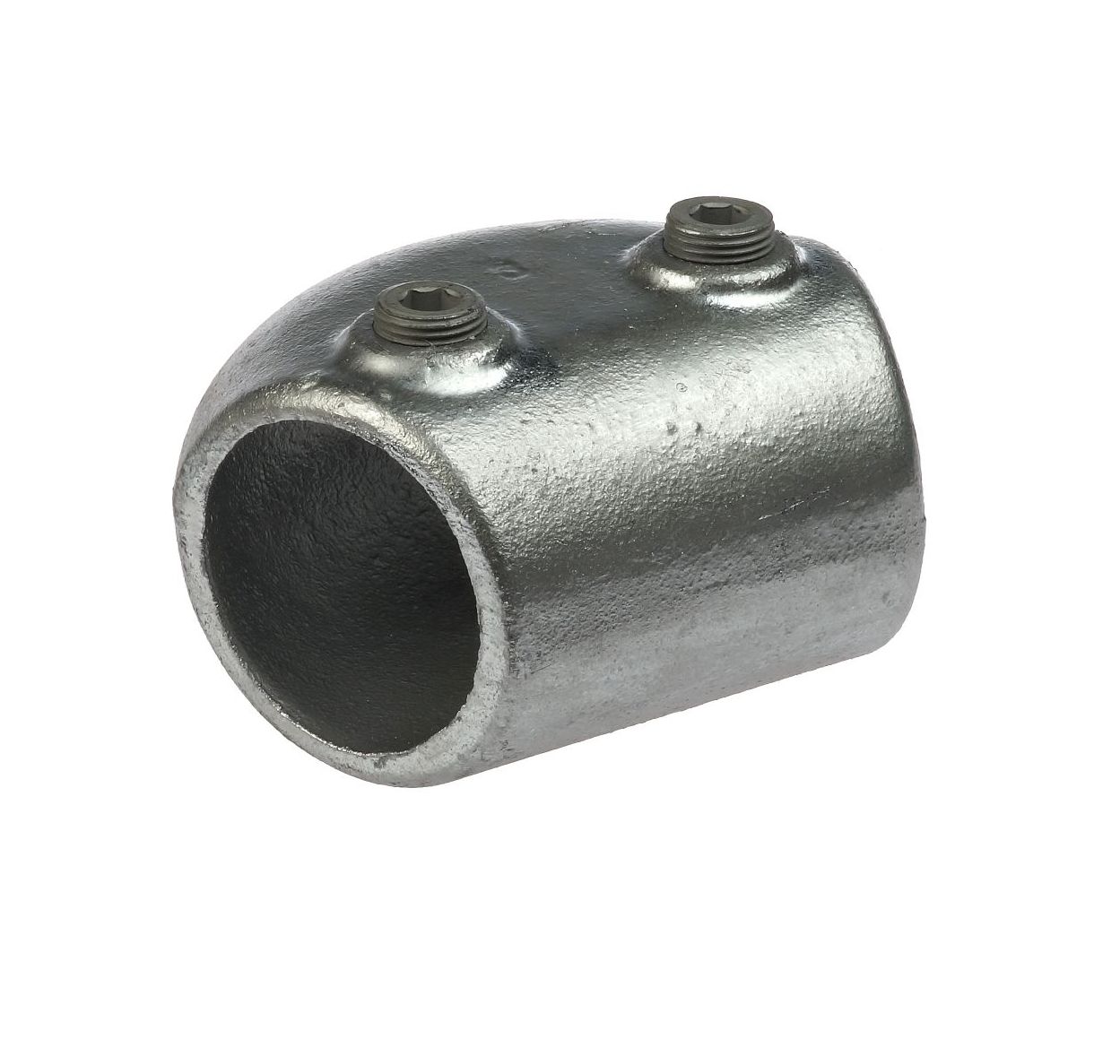 Bogenverbinder G123 (105°–165°) – Temperguss