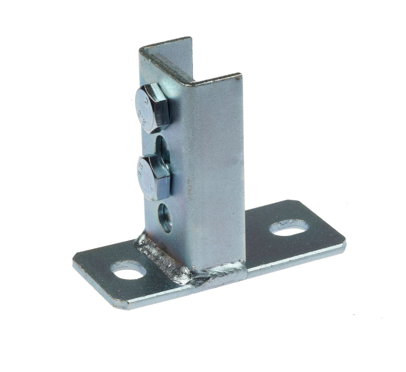 Sattelflansch Quer für Montageschienen – Verzinkt