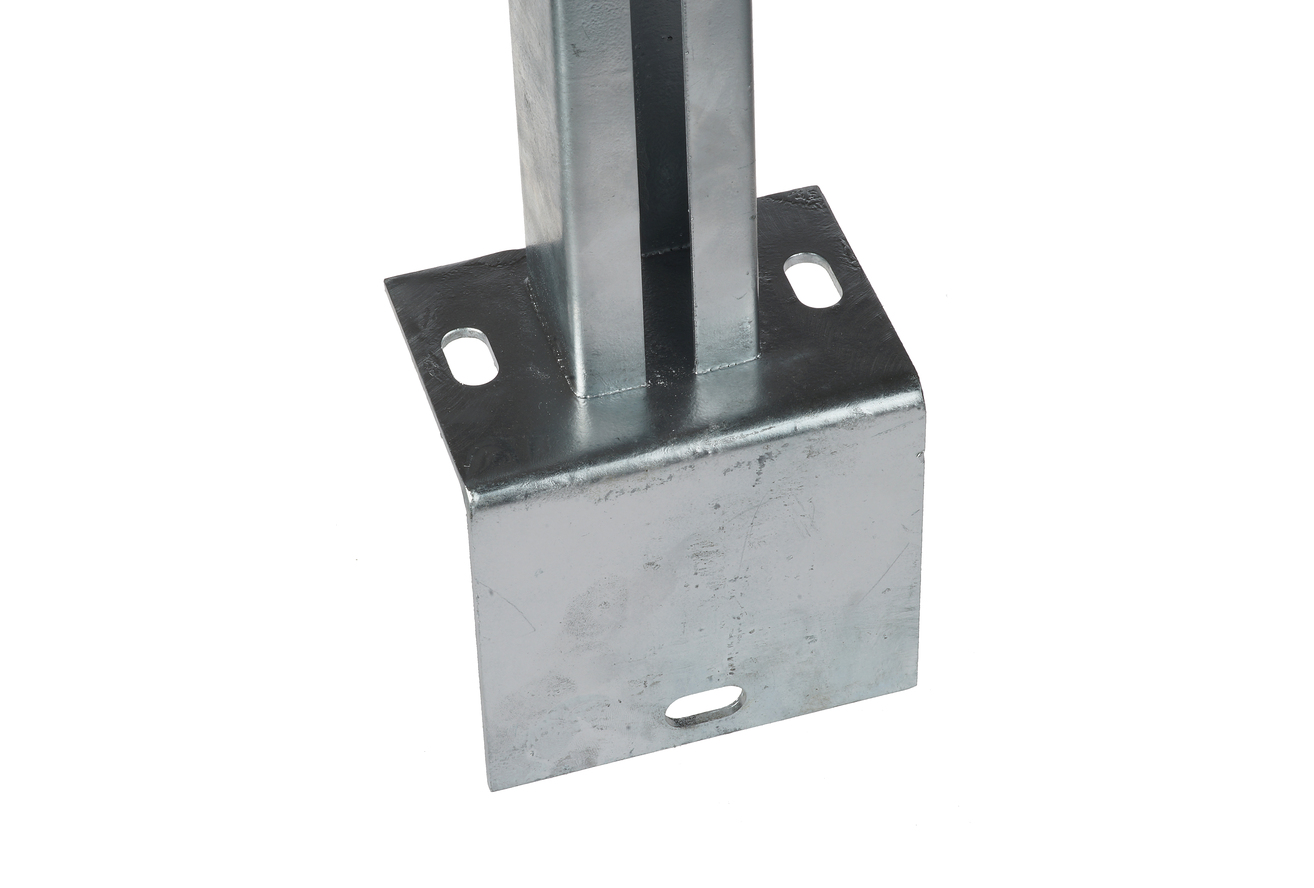 L-Fußplatte für Kastenprofil 60 x 60 mm