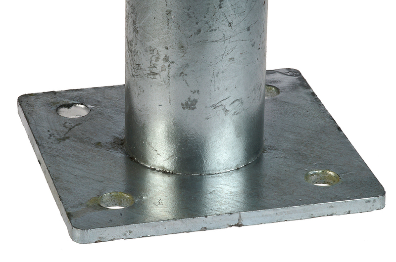 Fußplatte für Rundrohr Ø 60 mm – Feuerverzinkt