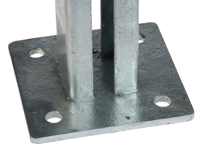 Fußplatte für Kastenprofil 60 x 60 mm – Feuerverzinkt