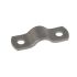 Halbschelle, Streifen Größe 25 x 3 mm, schwarz