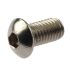 Rundkopfschraube M8 x 15 mm (Innensechskant 3/16"), einbruchhemmend, Edelstahl 304