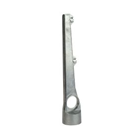Übersteigschutz für Stacheldraht, 2-Drahtpunkte, gerade, Aluminium