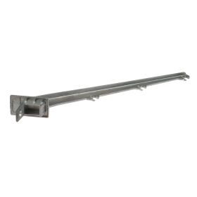 Übersteigschutz für Stacheldraht, 3 Drahtpunkte, zum Aufstecken auf Pfosten mit 40 x 60 mm, 45 Grad, Aluminium