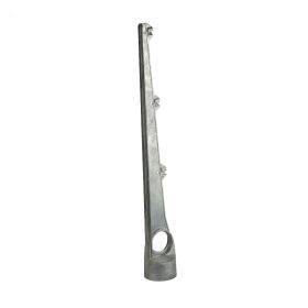 Übersteigschutz für Stacheldraht, 3-Drahtpunkte, gerade, Aluminium