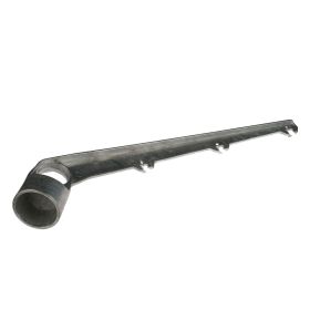 Übersteigschutz für Stacheldraht, 3-Drahtpunkte, 45 Grad schräg, Aluminium