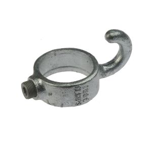 G182 Temperguss Klemmring mit Haken (A64), feuerverzinkt
