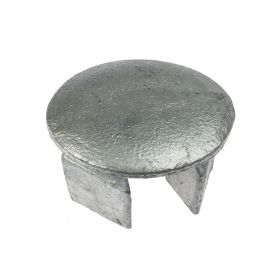 Endstopfen aus Metall, rund