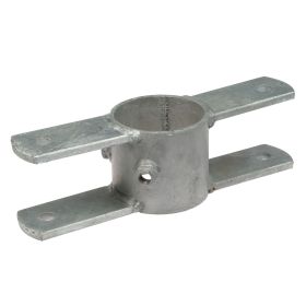 Fressgitterbefestigung für Drehteil, 2 x 2“, feuerverzinkt