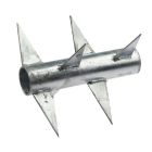 Rotierende Spitzen, Länge 230 mm, feuerverzinkt