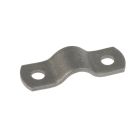 Halbschelle, Streifen Größe 25 x 3 mm, schwarz