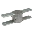 Fressgitterbefestigung für Drehteil, 2 x 2“, feuerverzinkt