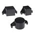 kunststoff pfostenkappe 60mm schwarz nylon mit dsm haken aussen