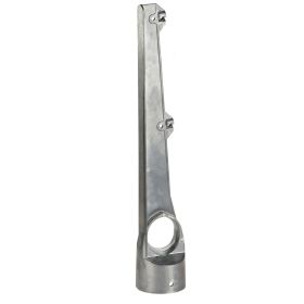 Detail Aluminium Pfostenkappe gerade 2 Draht für 60 mm Zaunpfosten