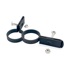 Doppelstabhalterung für gitternmatten O 60 mm Polyamid Winkelverbindung inklusive Befestigungsmaterialien