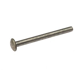 Ein metallischer Endstift aus rostfreiem Edelstahl 304 mit einem runden Kopf und einem Durchmesser von 10 Millimetern.