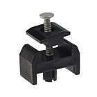 Kunststoff-Gitterplattenklemme mit Aluminiumstift für Vierkantrohrpfosten 60x40 mm und 60x60 mm