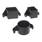 kunststoff pfostenkappe 60mm schwarz nylon mit dsm haken aussen