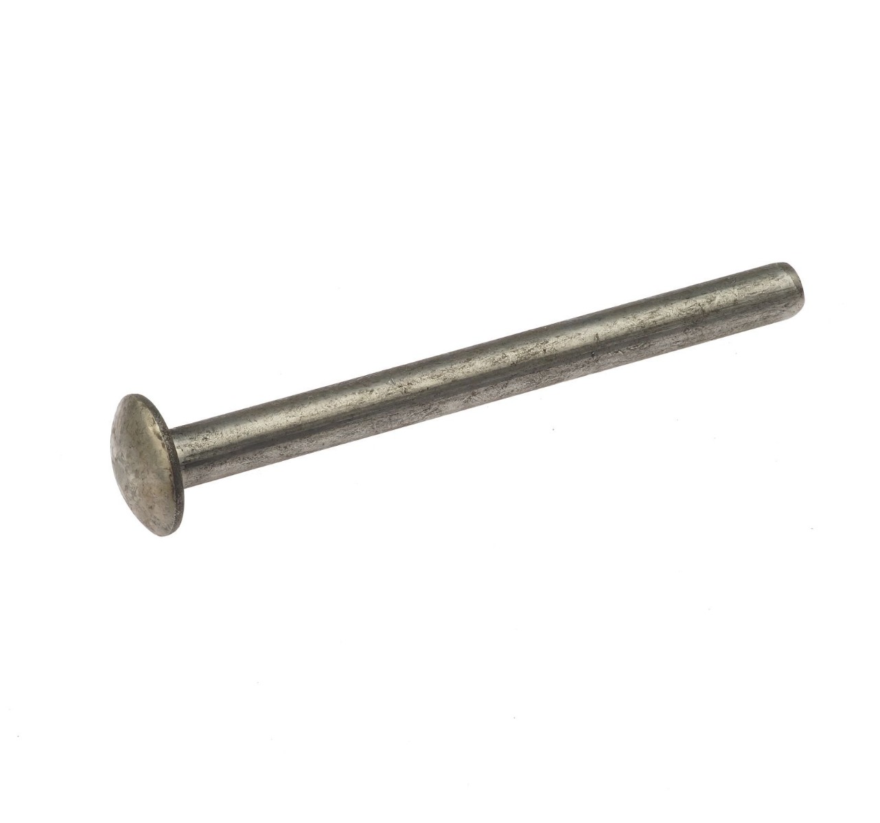 Ein metallischer Endstift aus rostfreiem Edelstahl 304 mit einem runden Kopf und einem Durchmesser von 10 Millimetern.